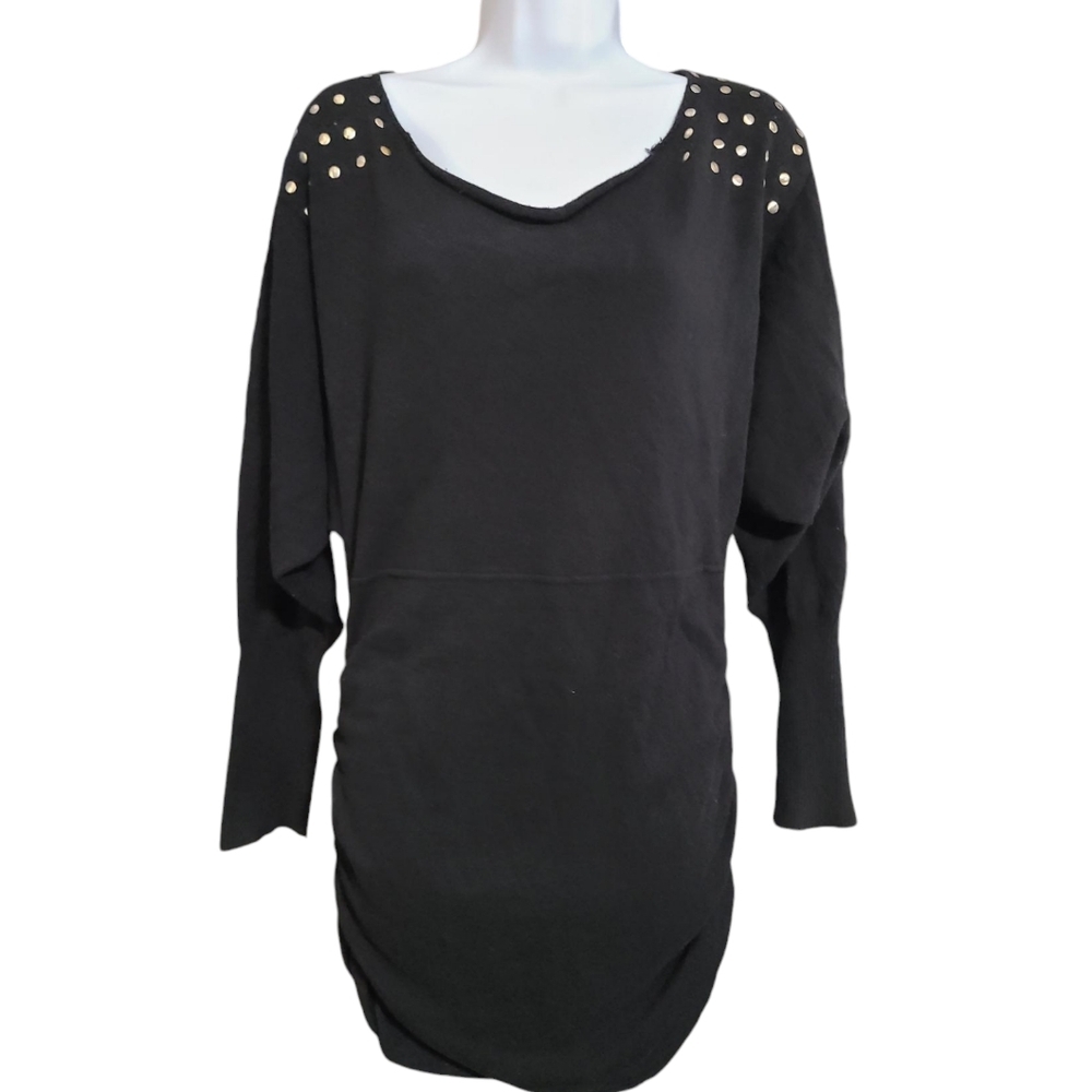 BABY PHAT dolman sleeve studded shoulder sweater XL